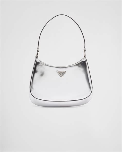 prada leather strap silver|Prada bag 2010.